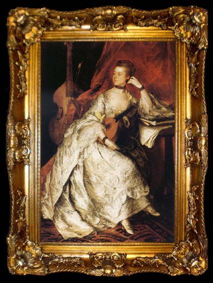 framed  Thomas Gainsborough Miss Anne Ford, ta009-2